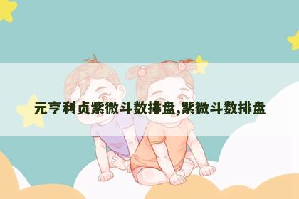 元亨利贞紫微斗数排盘,紫微斗数排盘 元亨利贞紫微斗数排盘,紫微斗数排盘